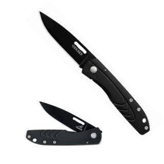 Gerber Knives 2241122 STL 2.0 Folding Knife, Fine Edge Stainless Steel Black Finish