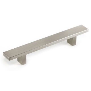Contemporary 8 inch Rectangular Design Stainless Steel Finish Cabinet Bar Pull Handle (case Of 15)