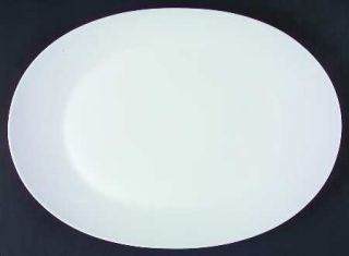 Rosenthal   Continental Classic Modern White 15 Oval Serving Platter, Fine Chin