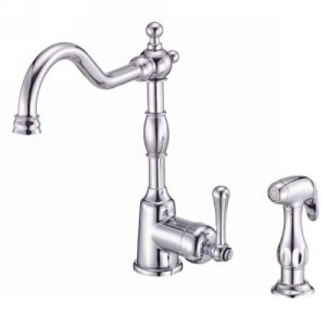 Danze D401557 Opulence Single Handle Kitchen Faucet with Side Spray