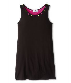 Versace Kids Girls Beachwear Dress With Neon Studs Girls Dress (Black)