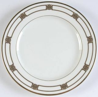 Gorham Triomphe Salad Plate, Fine China Dinnerware   Masterpiece Col,Gold Rings
