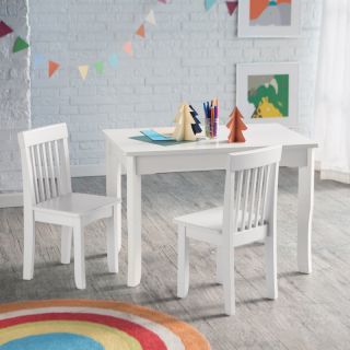 Lipper Mystic Table and Chair Set   White   544W