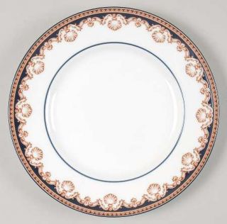 Wedgwood Medici Bread & Butter Plate, Fine China Dinnerware   Tan Shells On Rim,