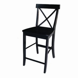 International Concepts Dining Essentials X Back Counter Height Stool S31 6132
