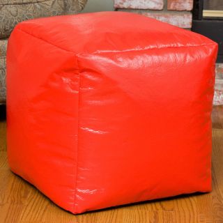 Christopher Knight Home Parker Vinyl Bean Bag Cube Ottoman (VariousMaterials Vinyl, polystyrene beansWeight 3 poundsDiameter 16 inchesFill Polystyrene beansCare Instructions Spot cleanMade in the USKid friendlyCover Cover is double stitched along al