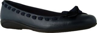 Womens Walking Cradles Fawn   Navy Sheep Nappa Leather Ornamented Shoes
