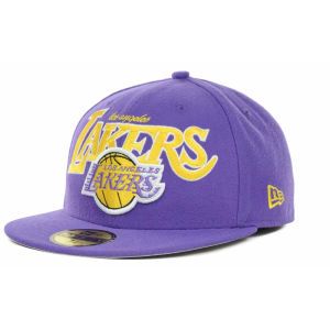 Los Angeles Lakers New Era NBA Hardwood Classics Hall Of Fitted 59FIFTY Cap