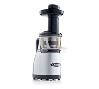 Omega Vertical Masticating Juicer   Low Speed, Spout with Tap, Stainless/Silver