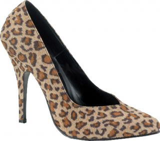 Womens Pleaser Seduce 420   Leopard Print Microfiber High Heels