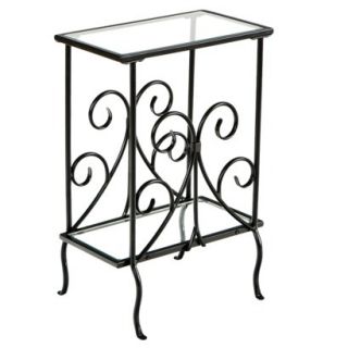 Accent Table Contemporary Scroll Magazine Table
