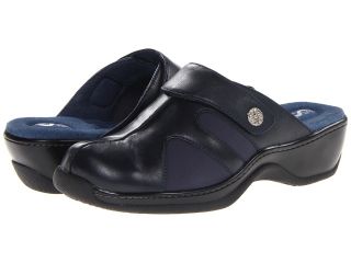 SoftWalk Acton Womens Clog Shoes (Navy)