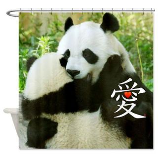  Chinese Love Holding Little Panda.png Shower Curta  Use code FREECART at Checkout