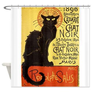  Chat Noir Cat Shower Curtain  Use code FREECART at Checkout