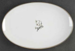 Noritake Diana (Gold Trim) 12 Oval Serving Platter, Fine China Dinnerware   Bla