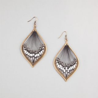 Teardrop Dream Catcher Earrings Gold One Size For Women 234597621