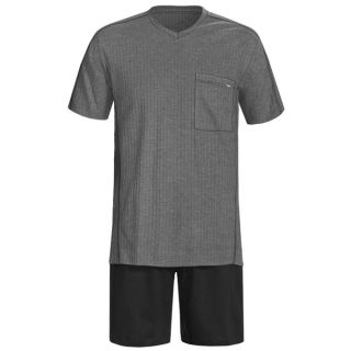 Calida Refresh Shorts Pajamas   Short Sleeve (For Men)   MONUMENT (S )