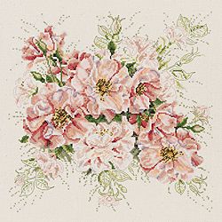Janlynn Garden Roses Counted Cross Stitch Kit (13 X 13)