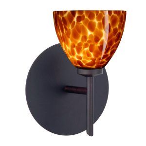 Besa Lighting BEL 1SW 185818 BR Divi Wall Sconce