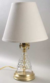 Fostoria American Clear (Stem #2056) Electric Lamp W/Shade HC   Stem #2056,Clear
