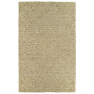 Trends Yellow Prints Wool Rug (2 feet X 3 feet)