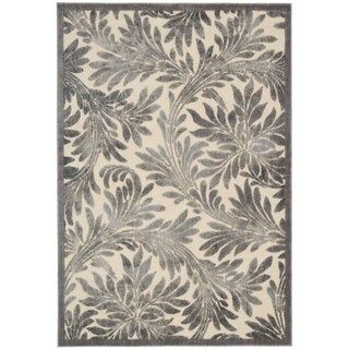 Graphic Illusions Ivory/ Silver Rug (79 X 1010)