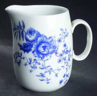 Royal Worcester Rhapsody Creamer, Fine China Dinnerware   Porcelain, Blue Floral