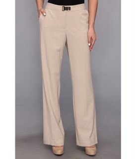 Calvin Klein Lux Stretch Pant w/ Hardware Womens Casual Pants (Brown)