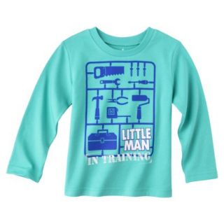 Circo Infant Toddler Boys Long Sleeve Tools Tee   Turquoise 3T
