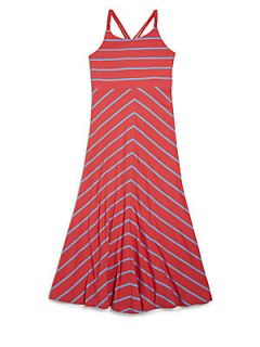 Ralph Lauren Girls Striped Maxi Dress