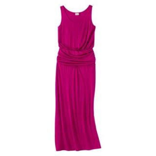 Mossimo Supply Co. Juniors Ruched Maxi Dress   Vivid Pink XS(1)