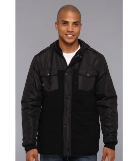 Fox Sentry Zip Front Fleece Mens Coat (Black)