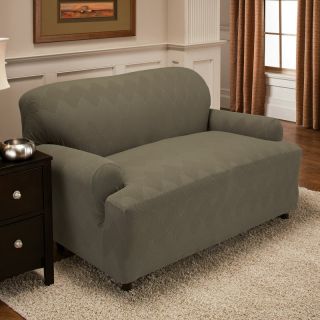 Innovative Textile Solutions Optics Stretch T Cushion Sofa Slipcover Sage  