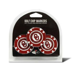 Oklahoma Sooners Team Golf 3 Pack Poker Chip