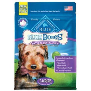 Large Blue Bones Natural Dog Dental Chews, 27 oz.