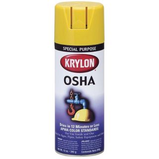 Krylon 12oz. Special Purpose Safety Yellow Aerosol Paint (pack Of 6) (Safety yellowCapacity 12 ouncesPacking type Aerosol canSpecific gravity 0.7800Resistance Wear, weatherType Industrial paintWeight 1.17 pounds )