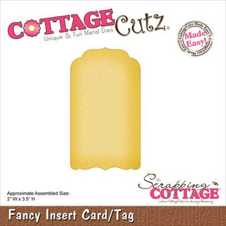 Cottagecutz Die fancy Insert Card/tag Made Easy