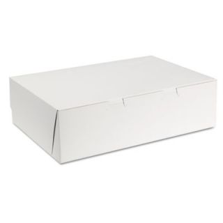 Sct Tuck top Bakery Boxes, 14w X 10d X 4h, White