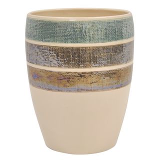 Ceramic Rayan Beige Wastebasket