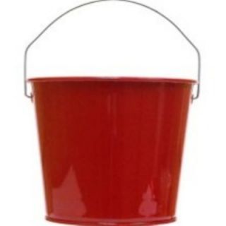 Witt Industries 5 qt Outdoor Pail w/ Attached Bail, Candy Apple Red