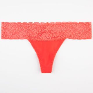 Diamond Lace Thong Coral In Sizes Medium, Small, Large For Women 235071313