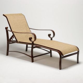 Woodard Belden Sling Chaise Lounge Chair   62H470 30 70D