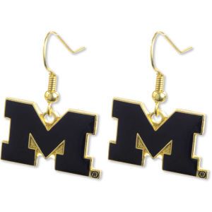 Michigan Wolverines AMINCO INC. Logo Earrings