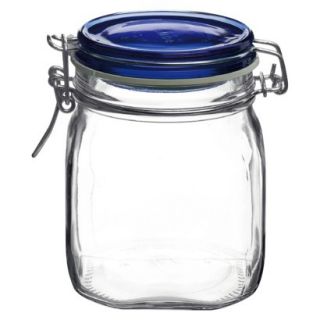 Bormioli Rocco Fido Canning Jar with Blue Lid 2L