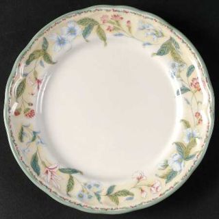 Epoch Floral Bay Salad Plate, Fine China Dinnerware   Pink, White, Blue Flowers