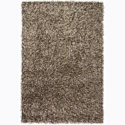 Handwoven Black/ivory/beige Mandara Shag Rug (79 Round) (Beige, ivoryPattern Shag Tip We recommend the use of a  non skid pad to keep the rug in place on smooth surfaces. All rug sizes are approximate. Due to the difference of monitor colors, some rug c
