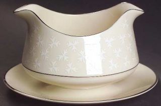 Franciscan Tapestry Gravy Boat with Attached Underplate, Fine China Dinnerware  