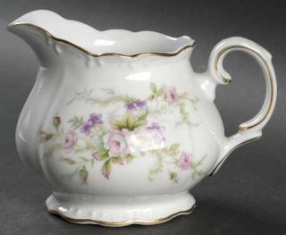 Japan China Forget Me Not Pink Creamer, Fine China Dinnerware   Pink,Purple & Wh