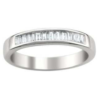 1/2 CT. T.W. Baguette Diamond Band Channel Set Ring in 14K White Gold (G H, VS1 