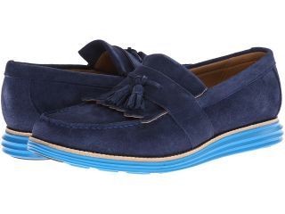 Cole Haan Lunargrand Tassel Mens Slip on Shoes (Blue)